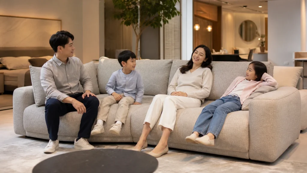 김해 소파 매장 대표 비교 현장 사진