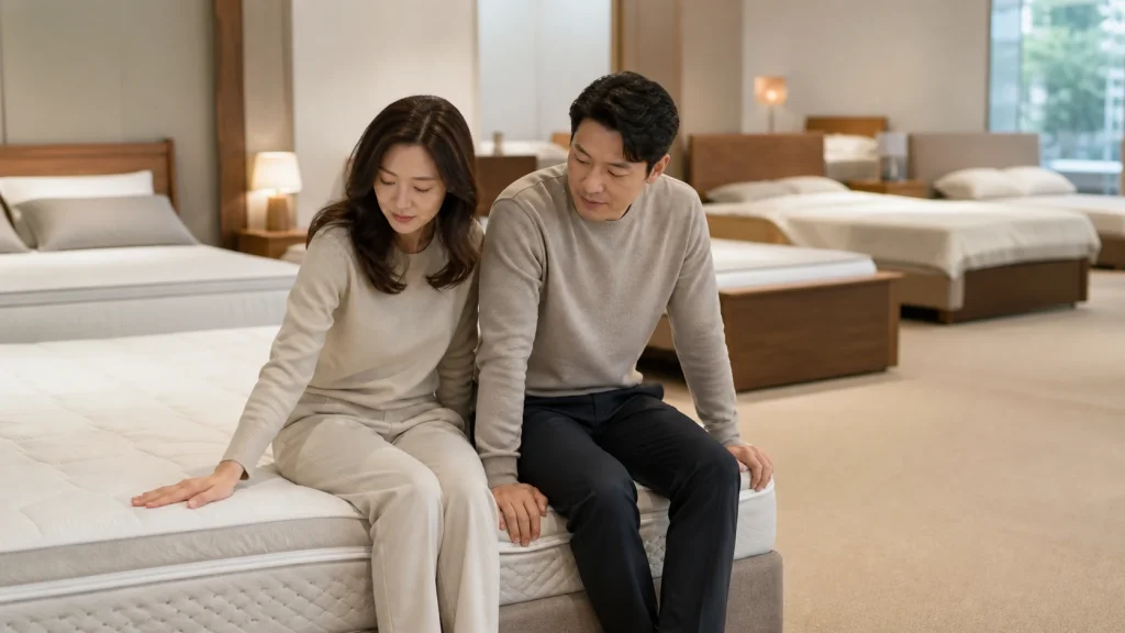 김해 침대 매장 본문 비교 현장 사진